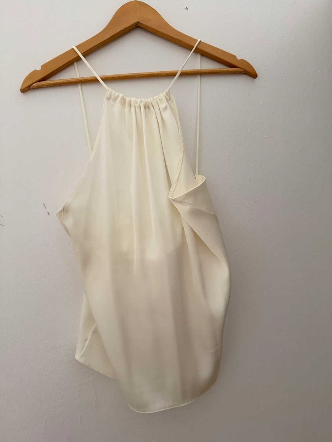 NEW ZARA Cream Halter Neck Tank Top Size M