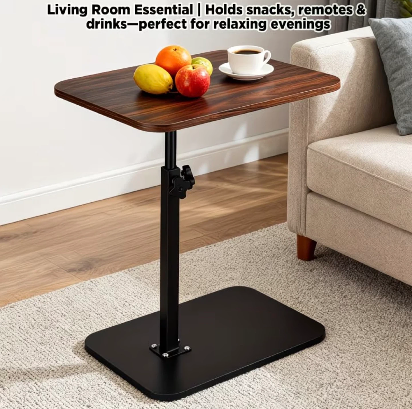 Adjustable Height Side Table (BRAND NEW IN BOX)