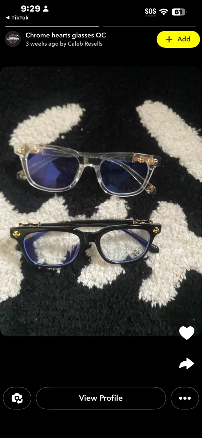 Chrome Hearts Glasses (2 Pairs) - photo 2