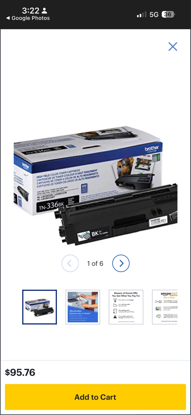 “Brother” ink cartridge - photo 3
