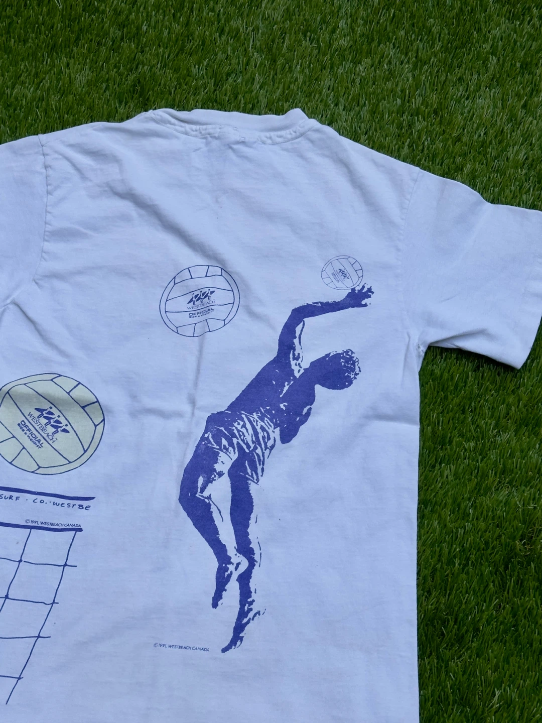 Vintage 1991 WestBeach Canada Volleyball Tee - photo 3
