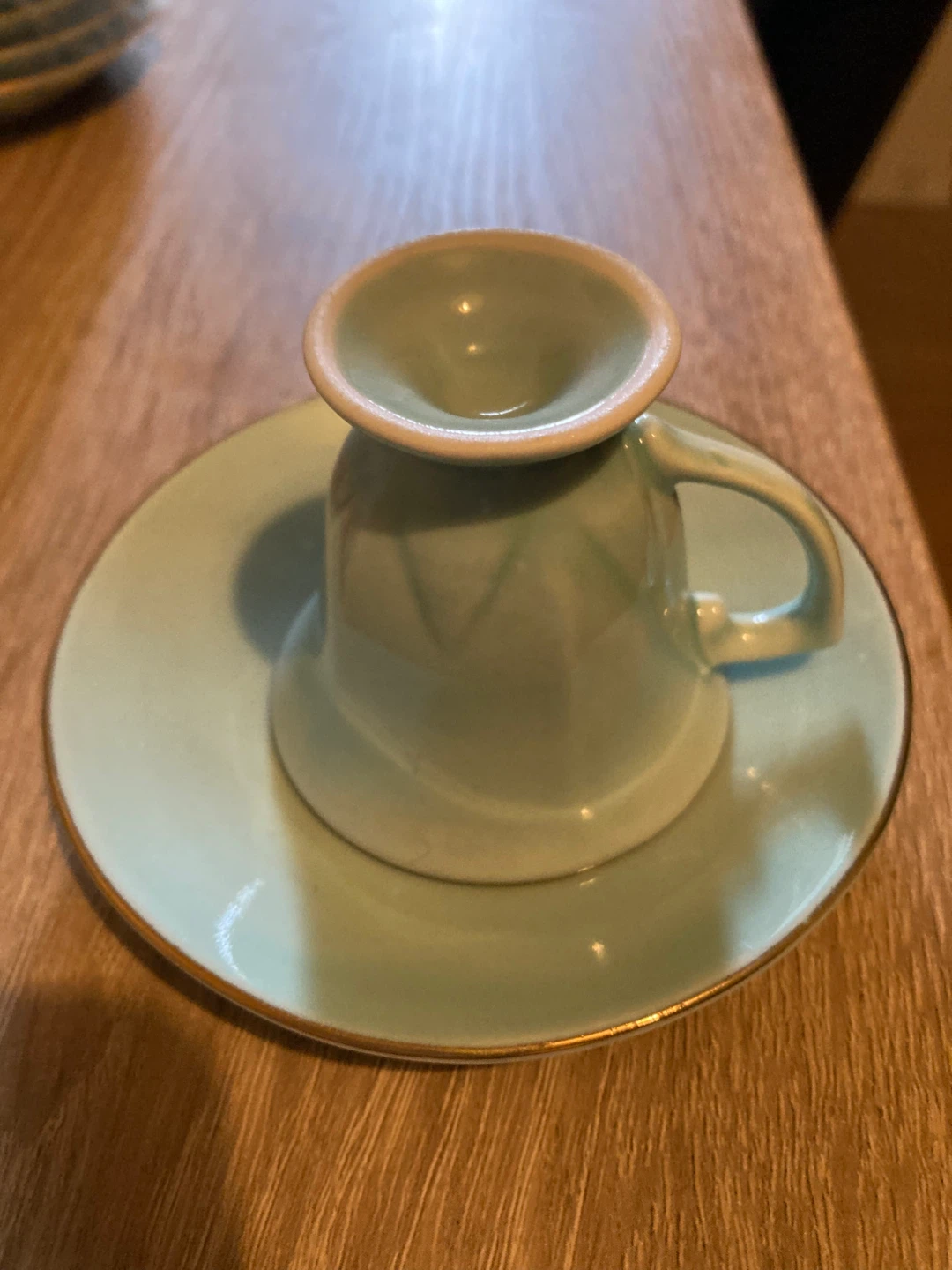 Ceramic Espresso Cup and Saucer Set