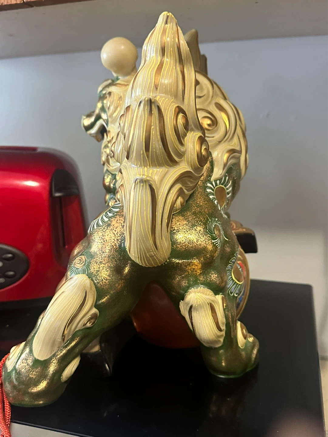 Japanese Kutani Foo Dog Lion Komainu Shishi  Porcelain - photo 4