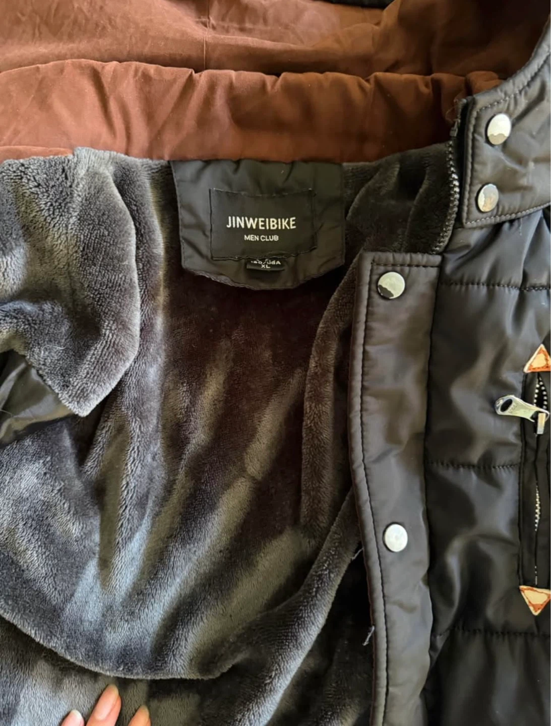 JINWEIKE Men's Puffer Jacket with Hood - photo 2