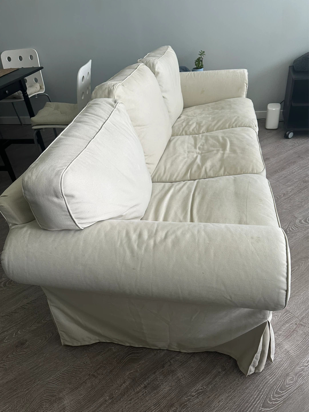 Cream 3-Seater Sofa