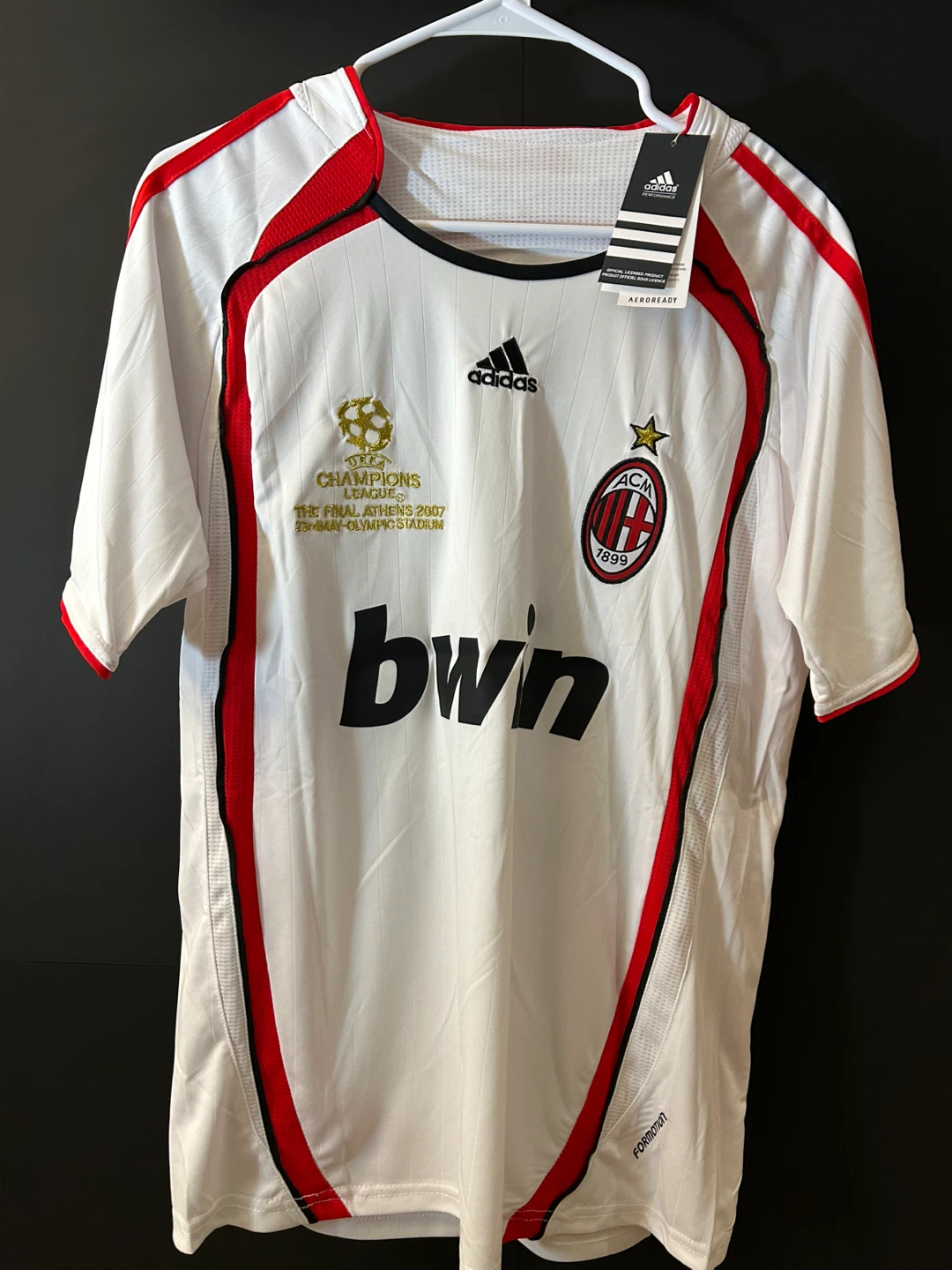 AC Milan Kaka #22 Adidas Champions League Final 2007 Jersey