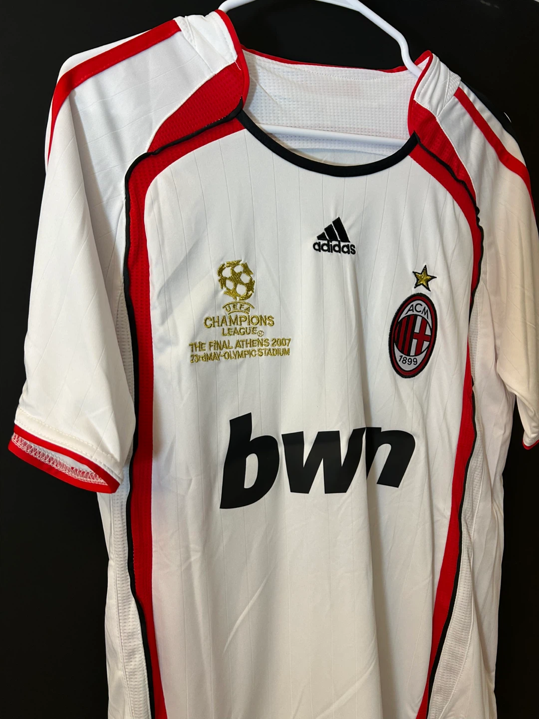AC Milan Kaka #22 Adidas Champions League Final 2007 Jersey - photo 4