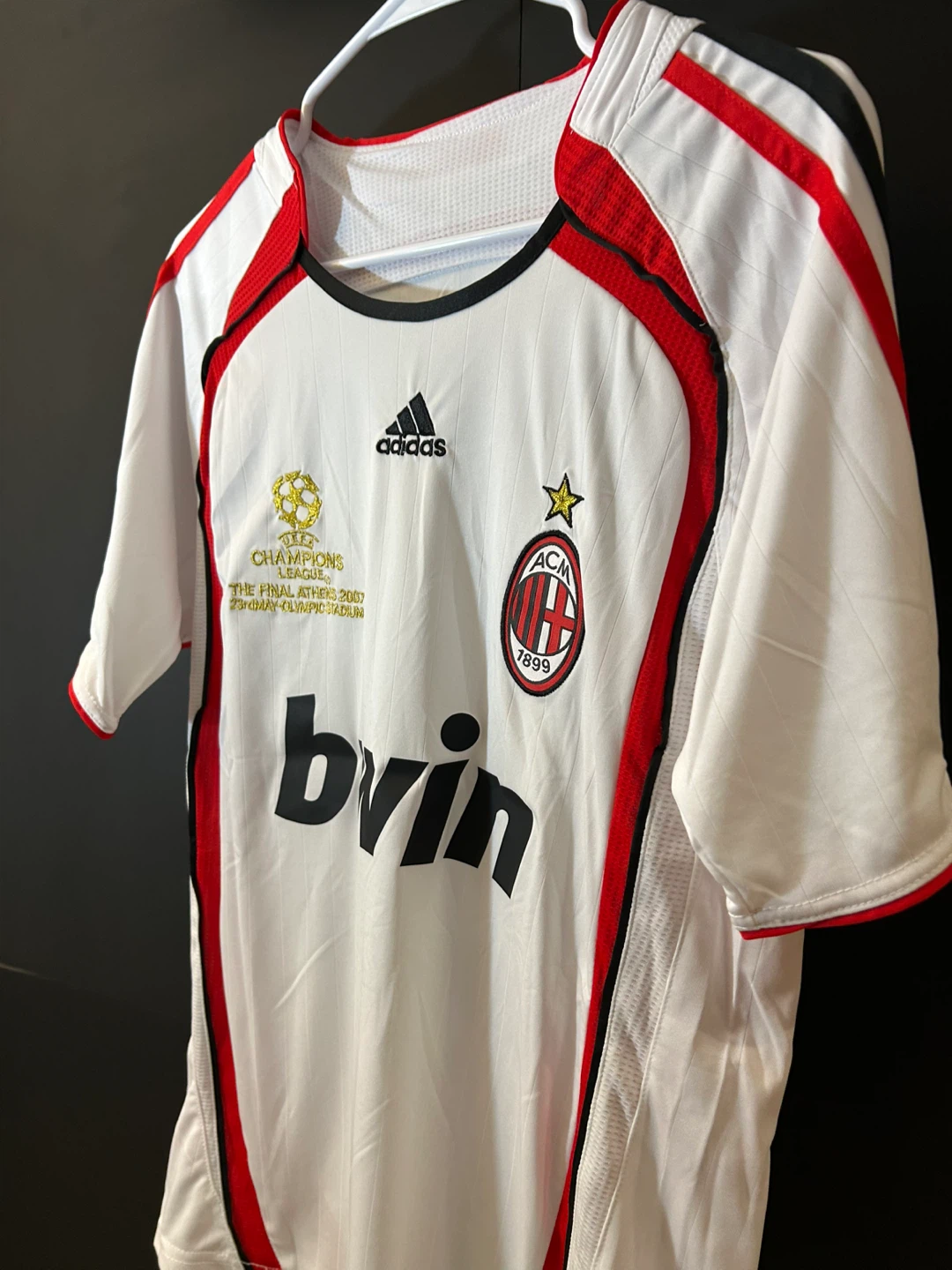 AC Milan Kaka #22 Adidas Champions League Final 2007 Jersey - photo 3