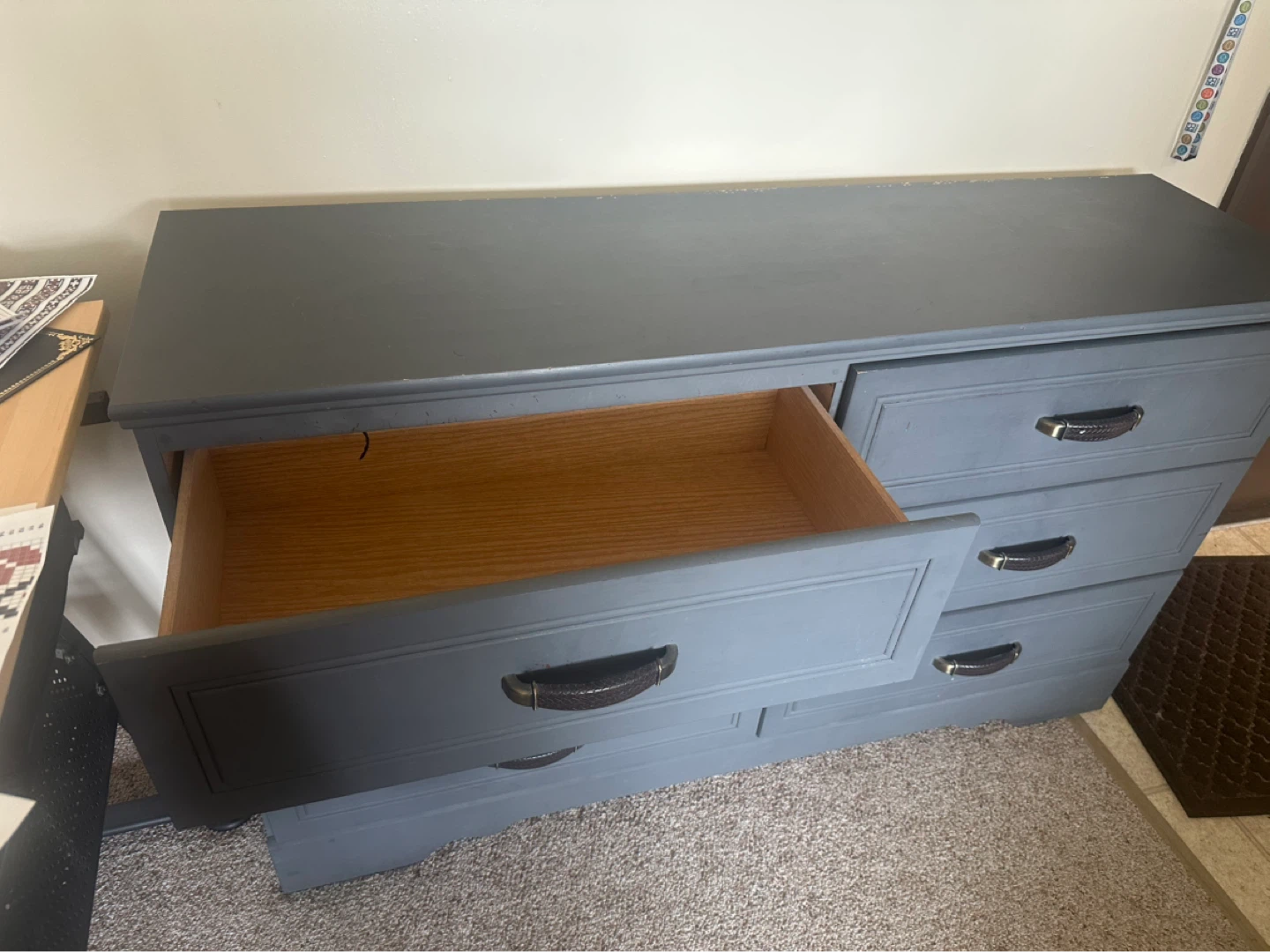 Grey Dresser with 6 Drawers - photo 2