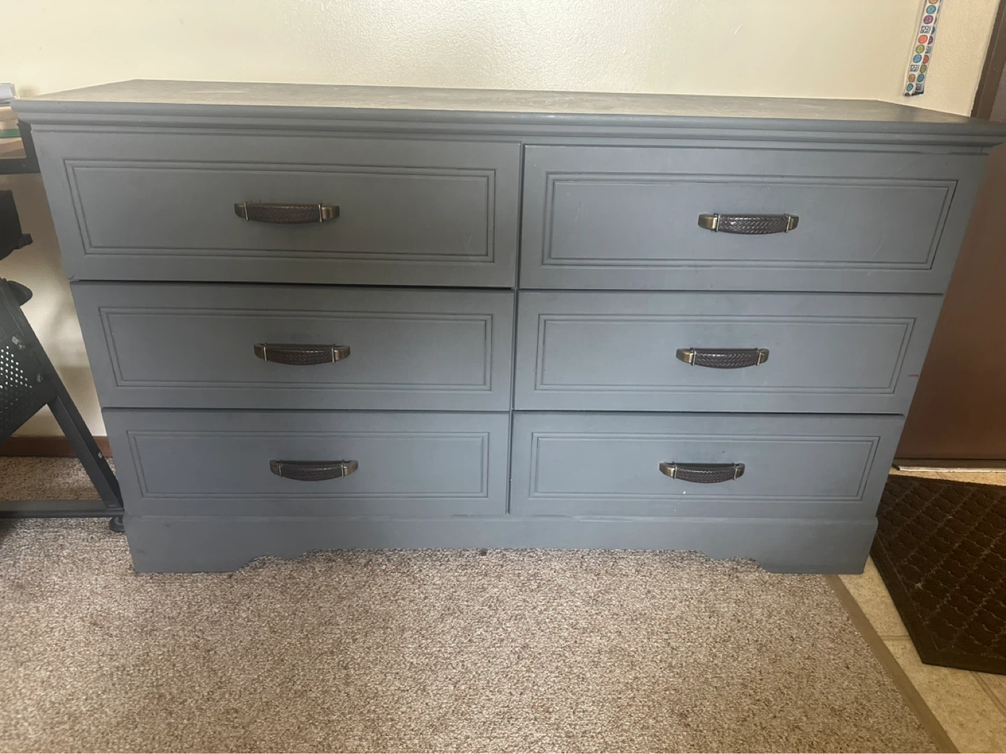 Grey Dresser with 6 Drawers