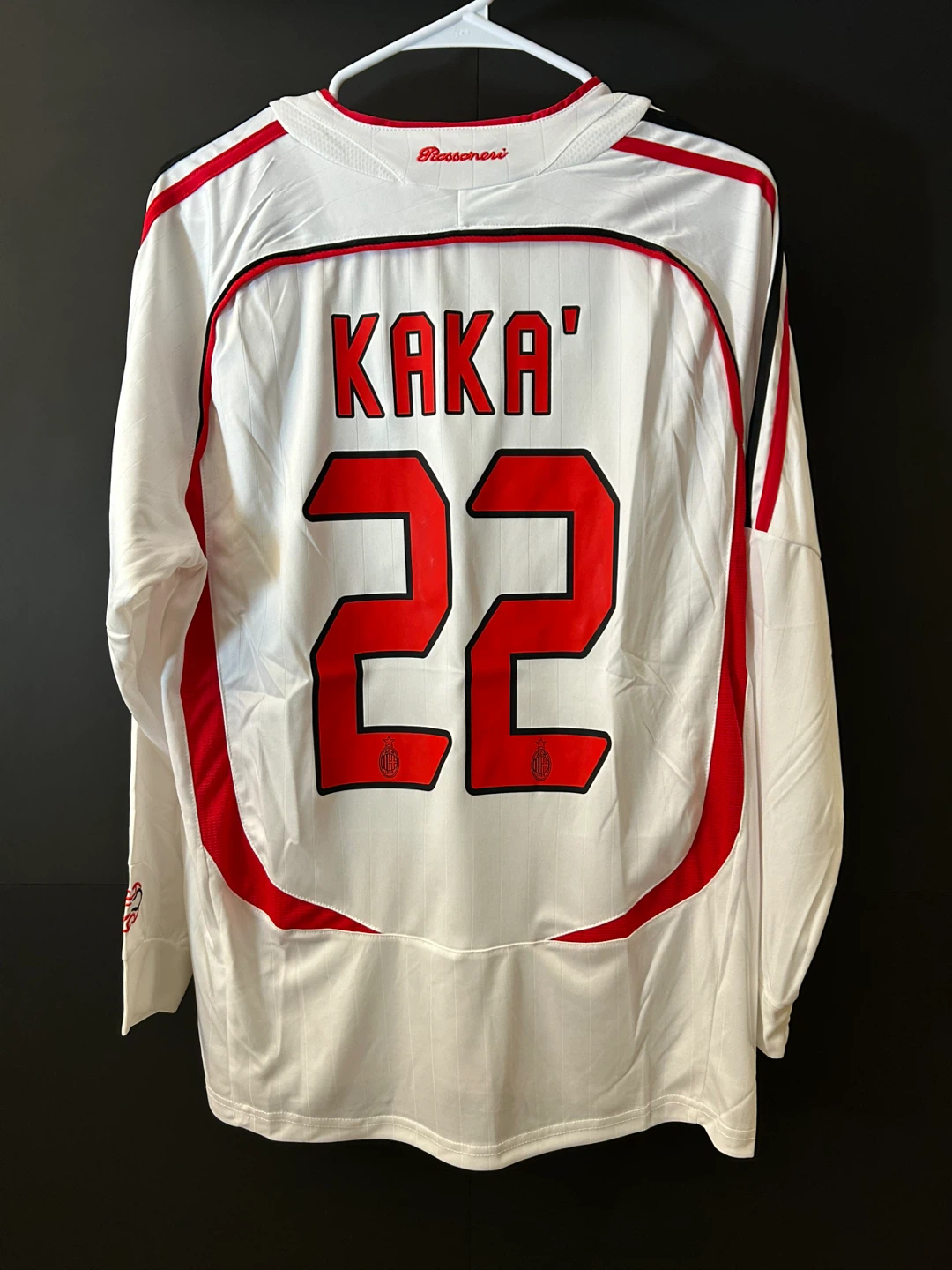 AC Milan Kaka 22 Champions League long sleeve Jersey 2007 - photo 5