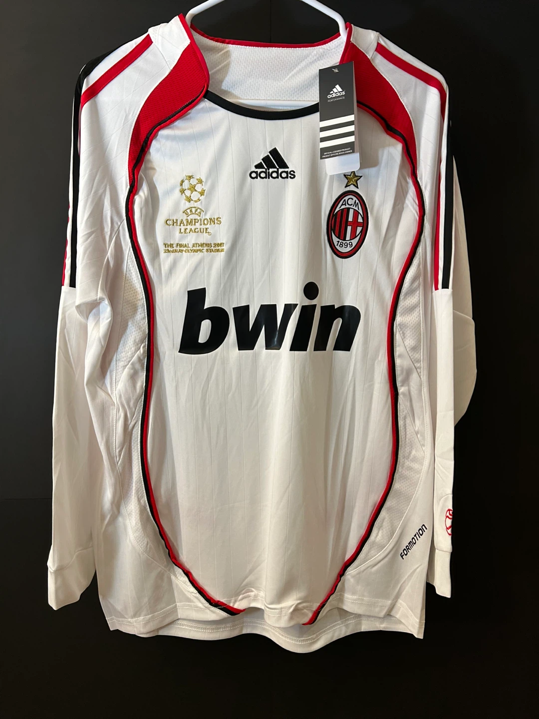 AC Milan Kaka 22 Champions League long sleeve Jersey 2007