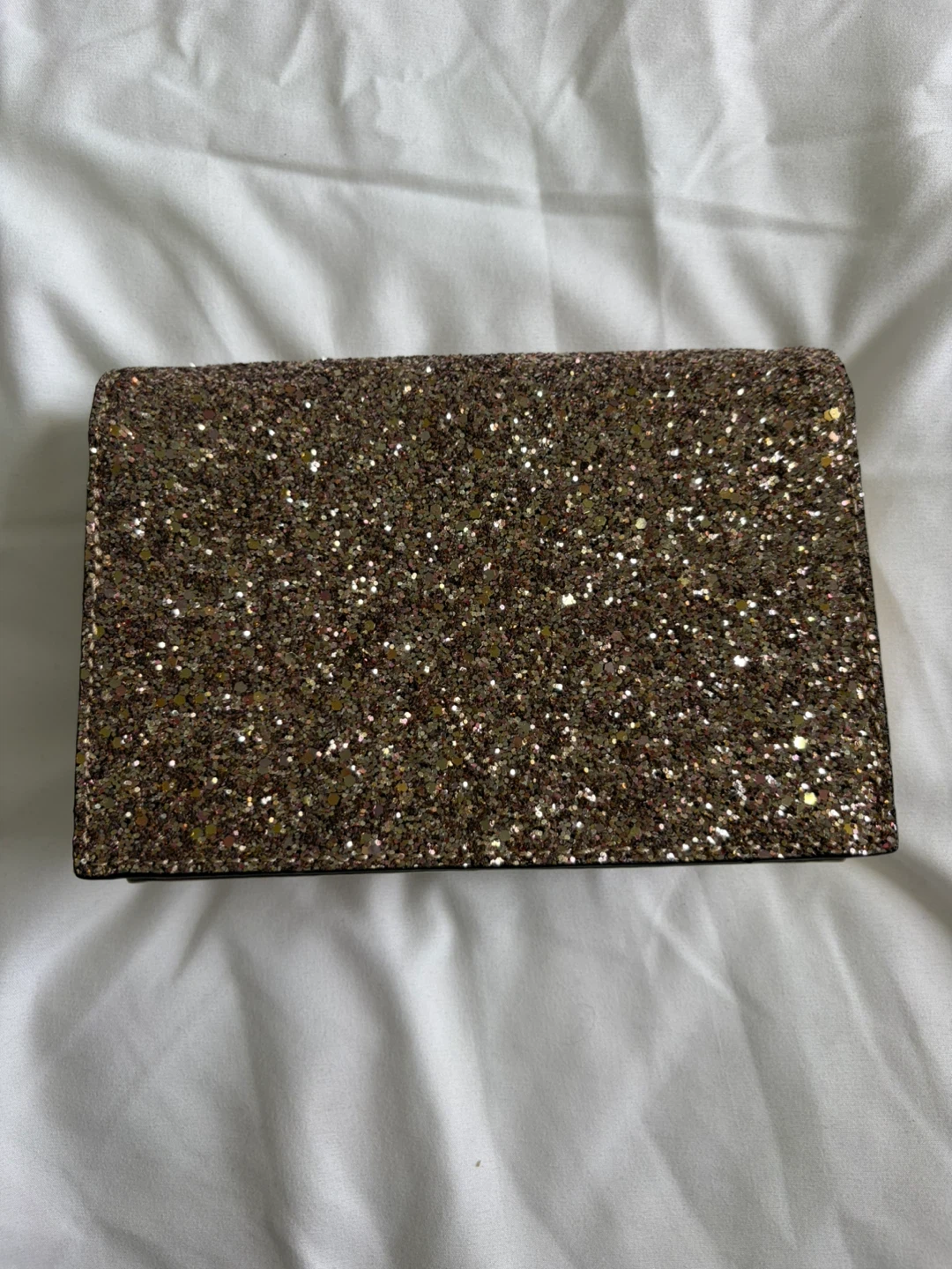Nine West Glitter Clutch Purse with Gold Chain - photo 2