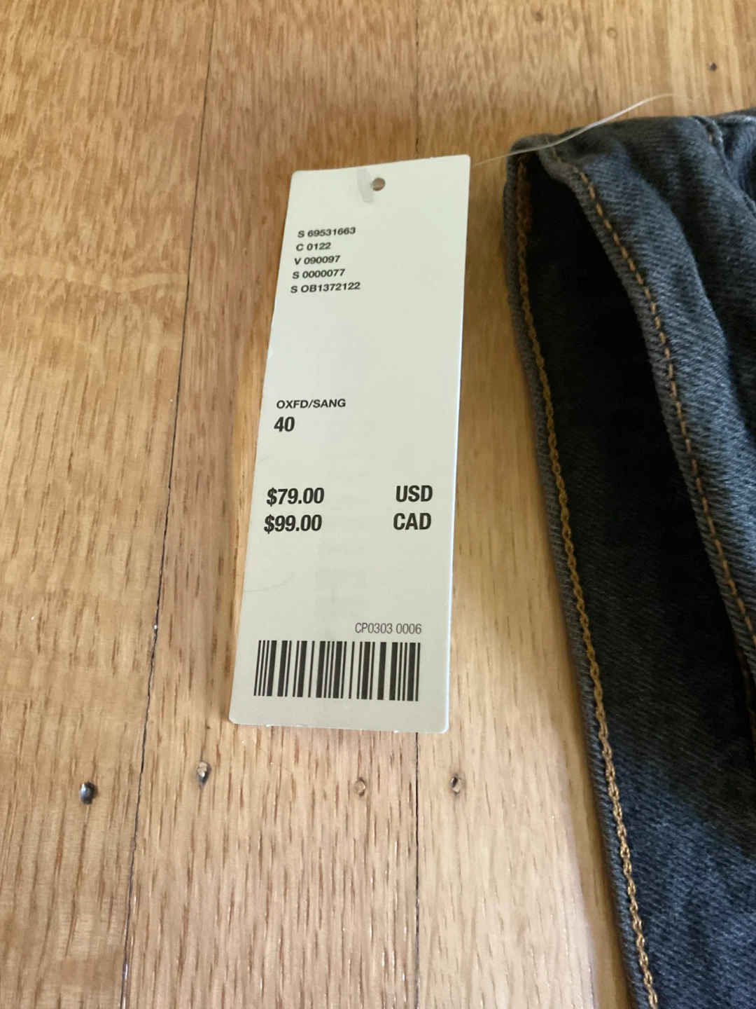 Urban Outfitters A-Wide Jeans - Black - Size 40 - photo 2