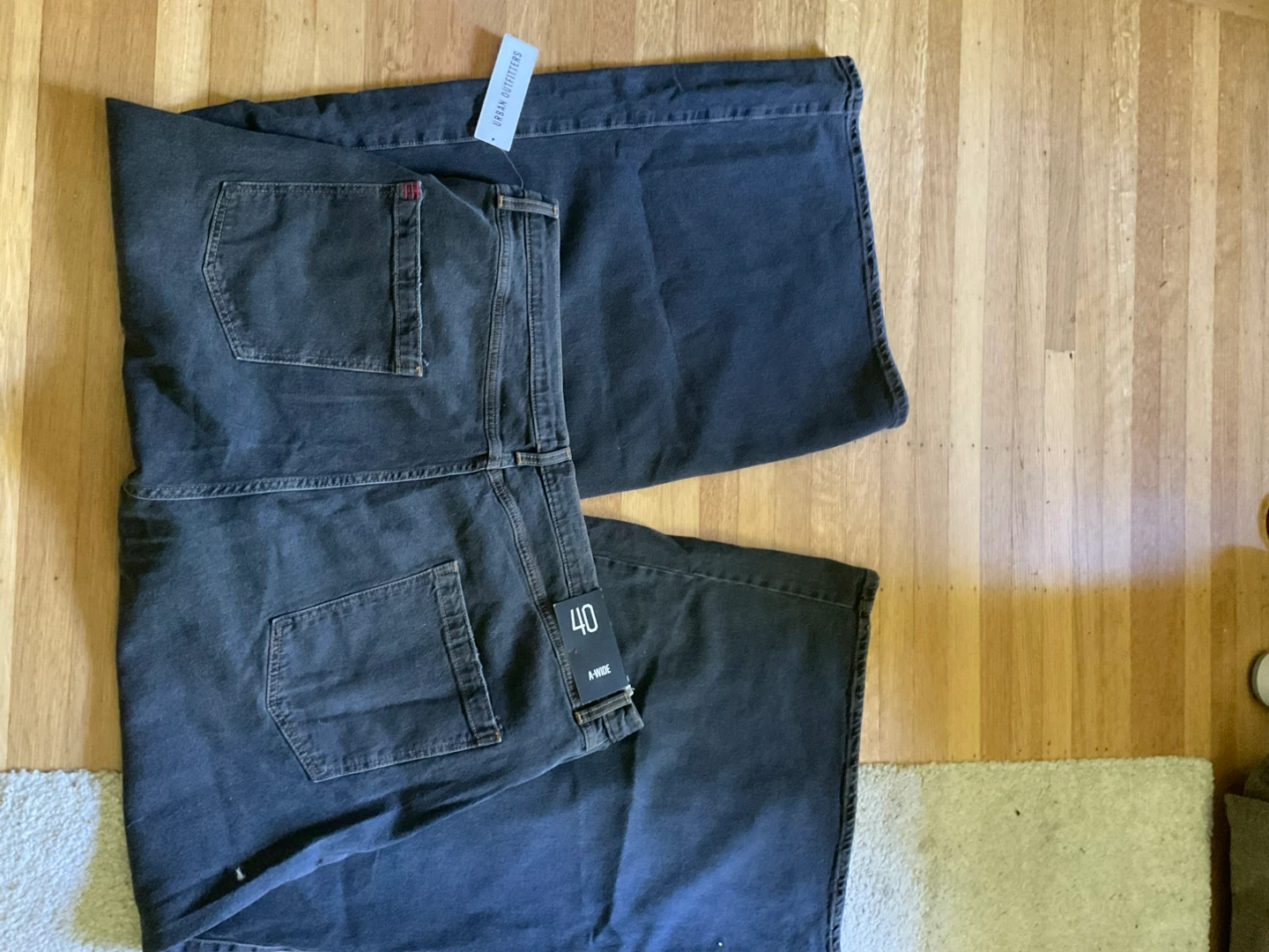 Urban Outfitters A-Wide Jeans - Black - Size 40 - photo 4