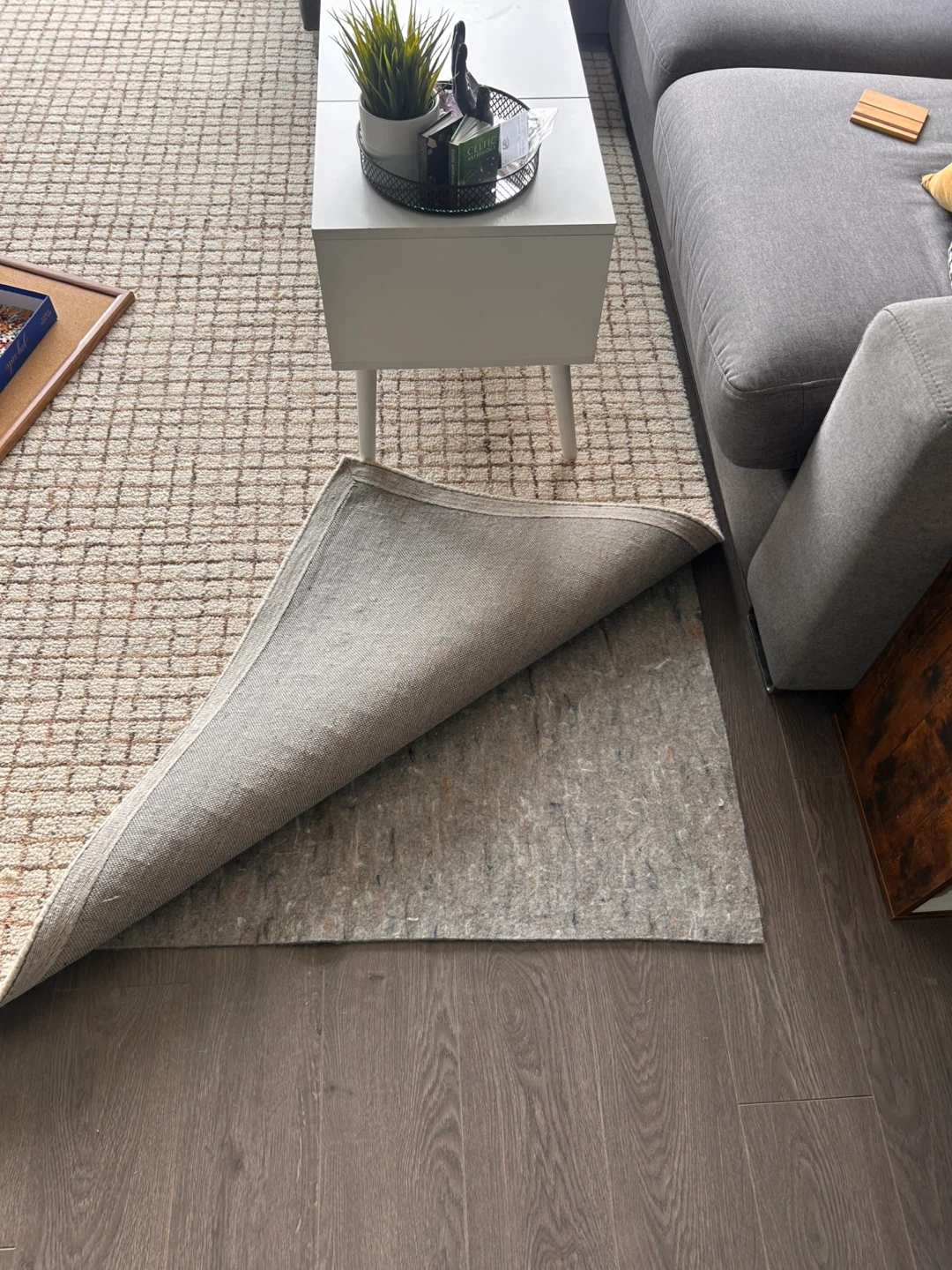 Rug: Cream Wool Cotton Area 8' x 10' - photo 2