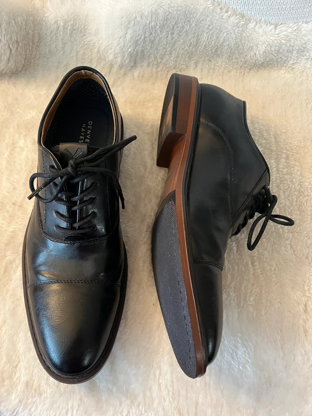 Denver Hayes Black Oxford Shoes Size 9 - photo 4
