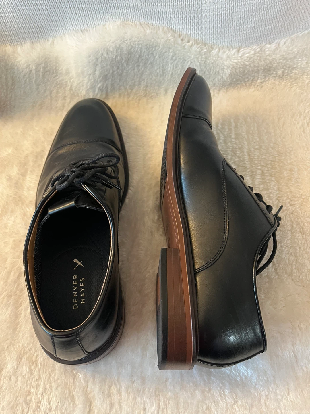 Denver Hayes Black Oxford Shoes Size 9 - photo 5