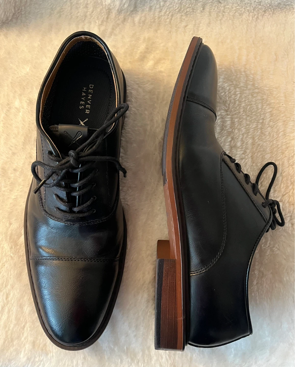 Denver Hayes Black Oxford Shoes Size 9