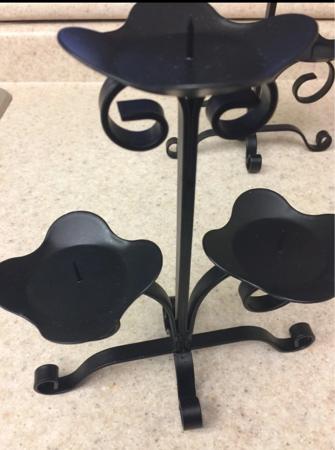 Black Metal Tealight Candle Holder - photo 2