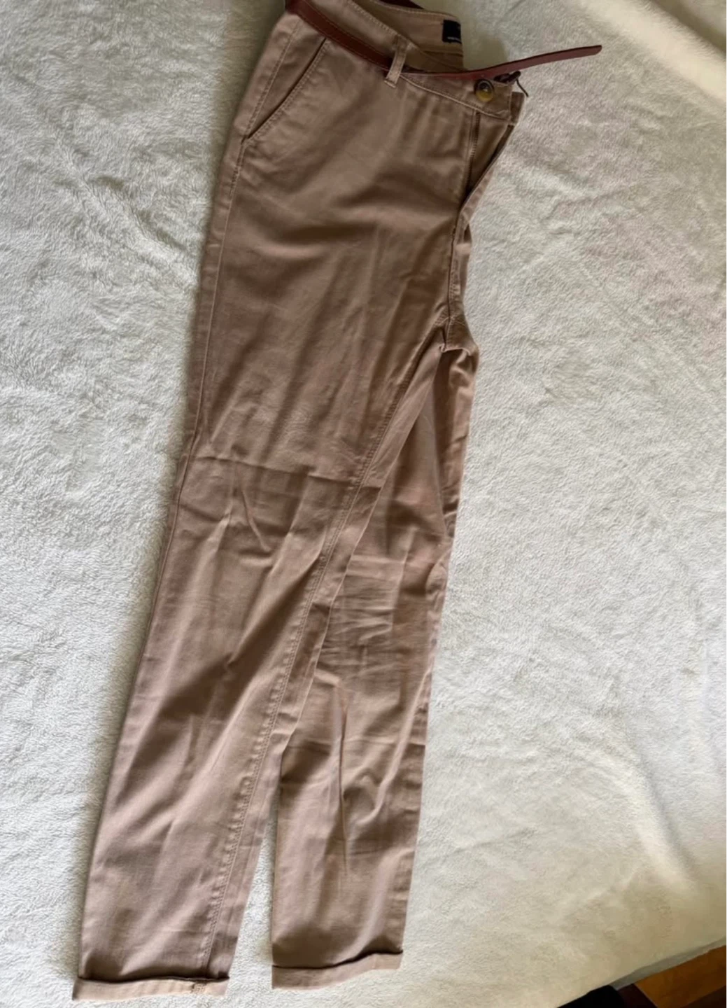 Brown Chinos with Belt