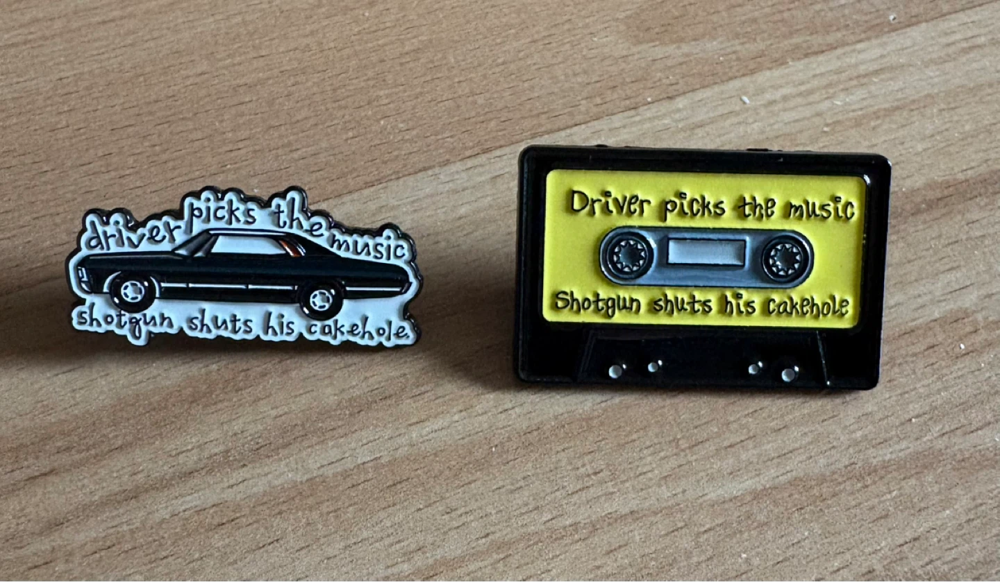 Supernatural Enamel Pins $5 each firm