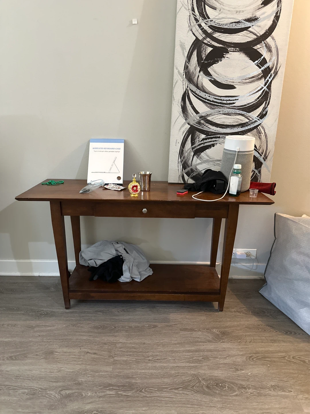 Weird wooden TV table or side table