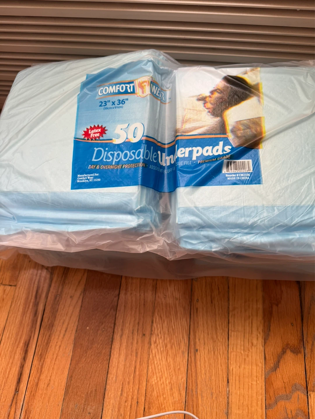 Comfort Wear Disposable Underpads - 50 Count, 23" x 36"