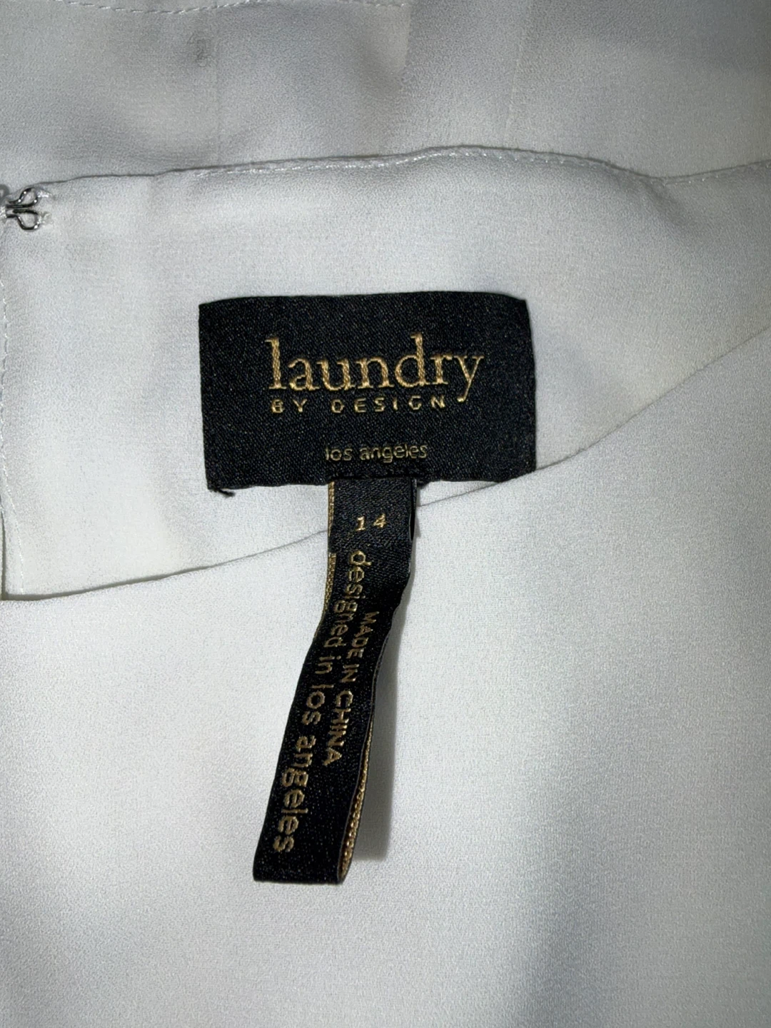 Laundry by Design White Bell Sleeve Dress Size 14 - photo 3
