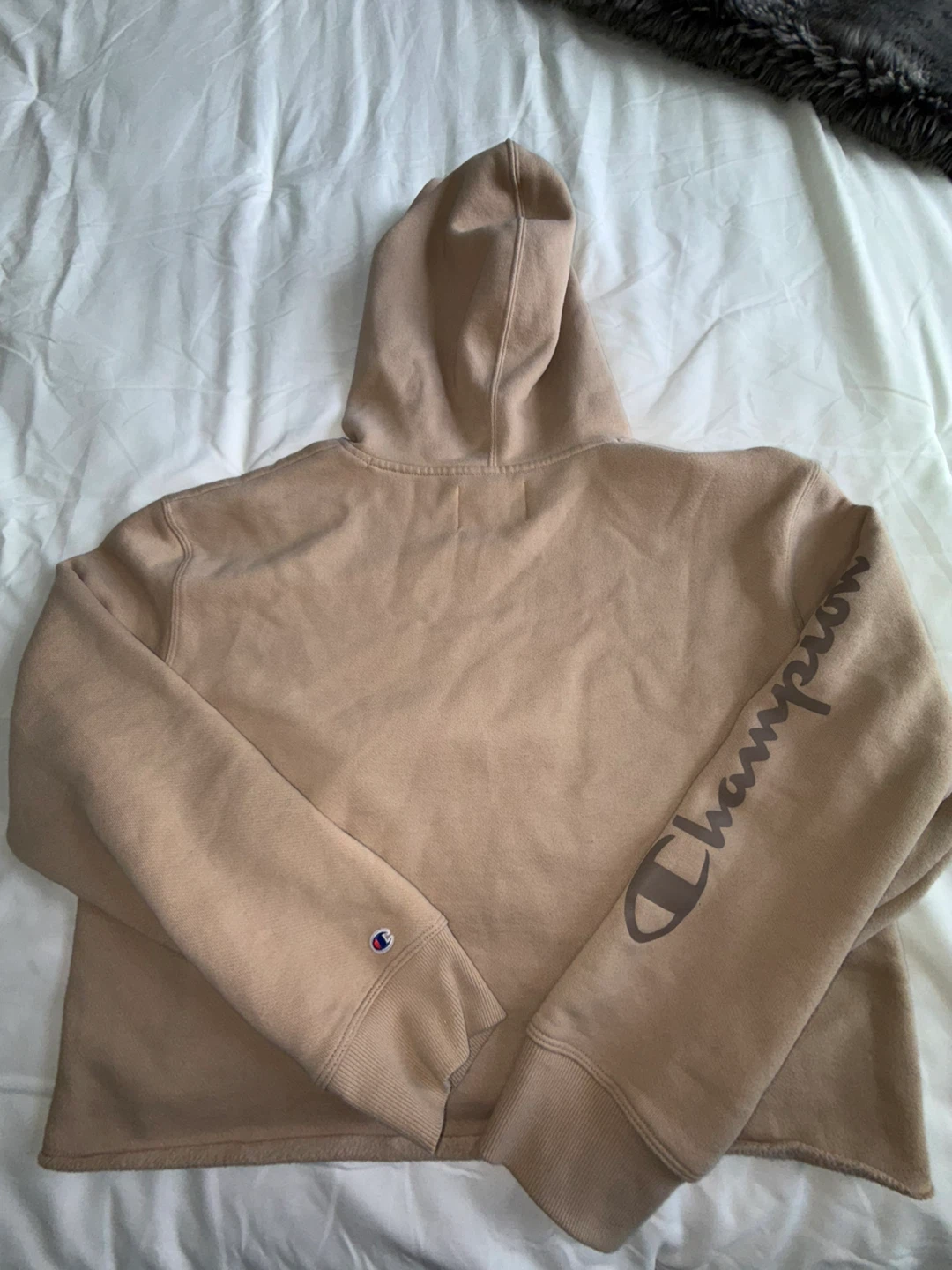 Champion Women's Tan Cropped Hoodie L/G - photo 2