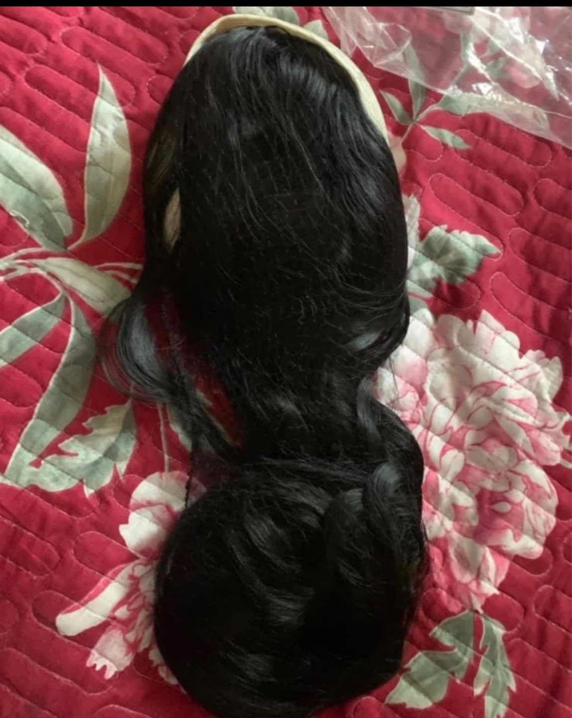 Black Wavy Hair Extension with Headband - photo 3