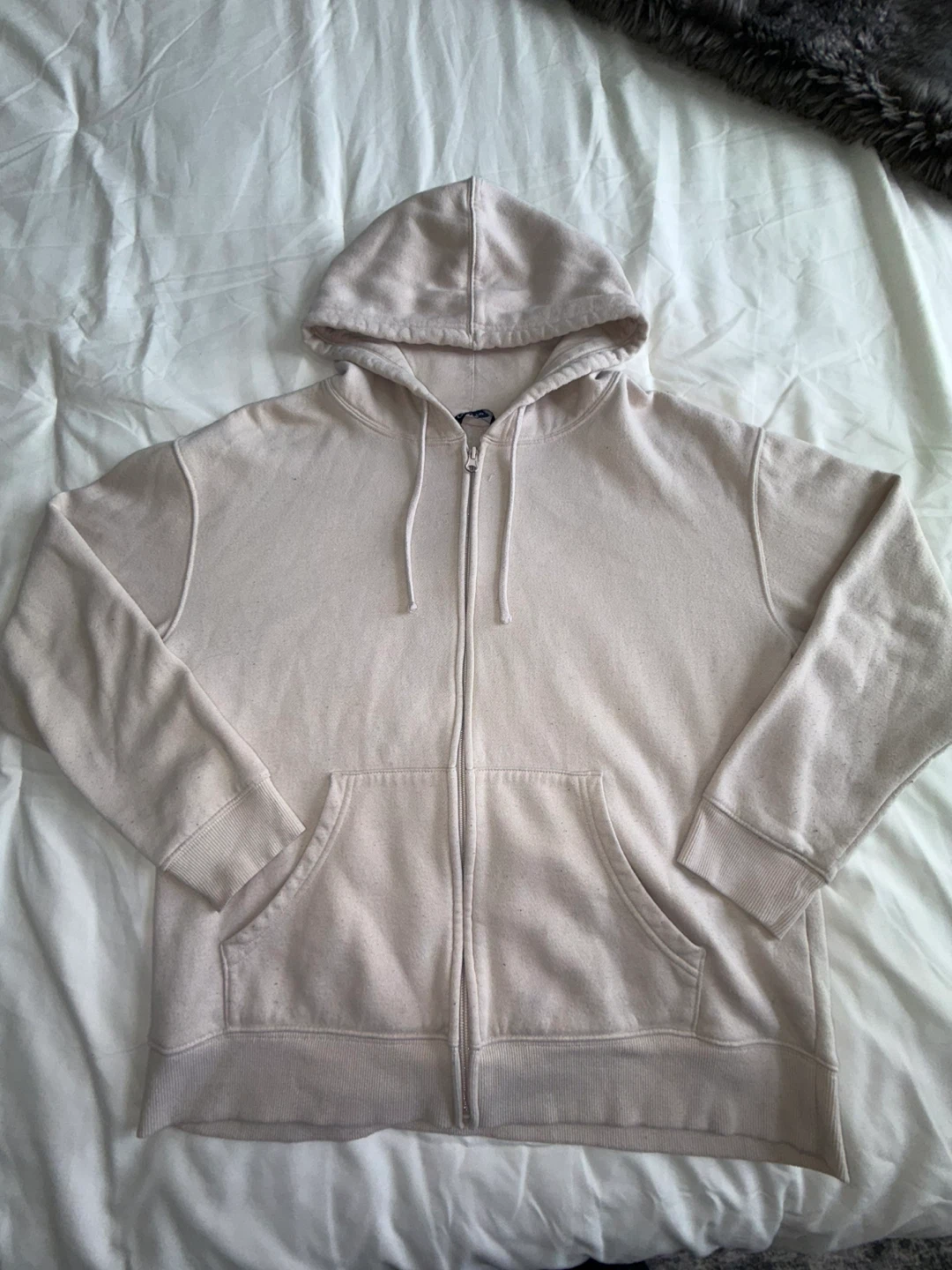 George Full Zip Cream Hoodie L/G