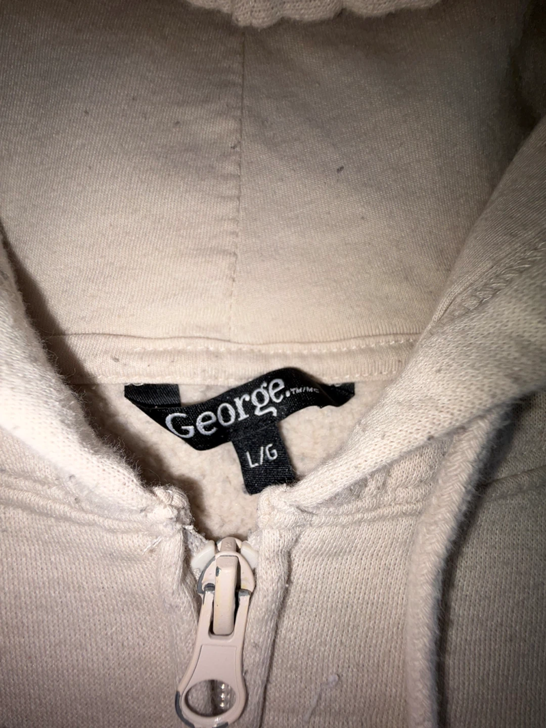 George Full Zip Cream Hoodie L/G - photo 3
