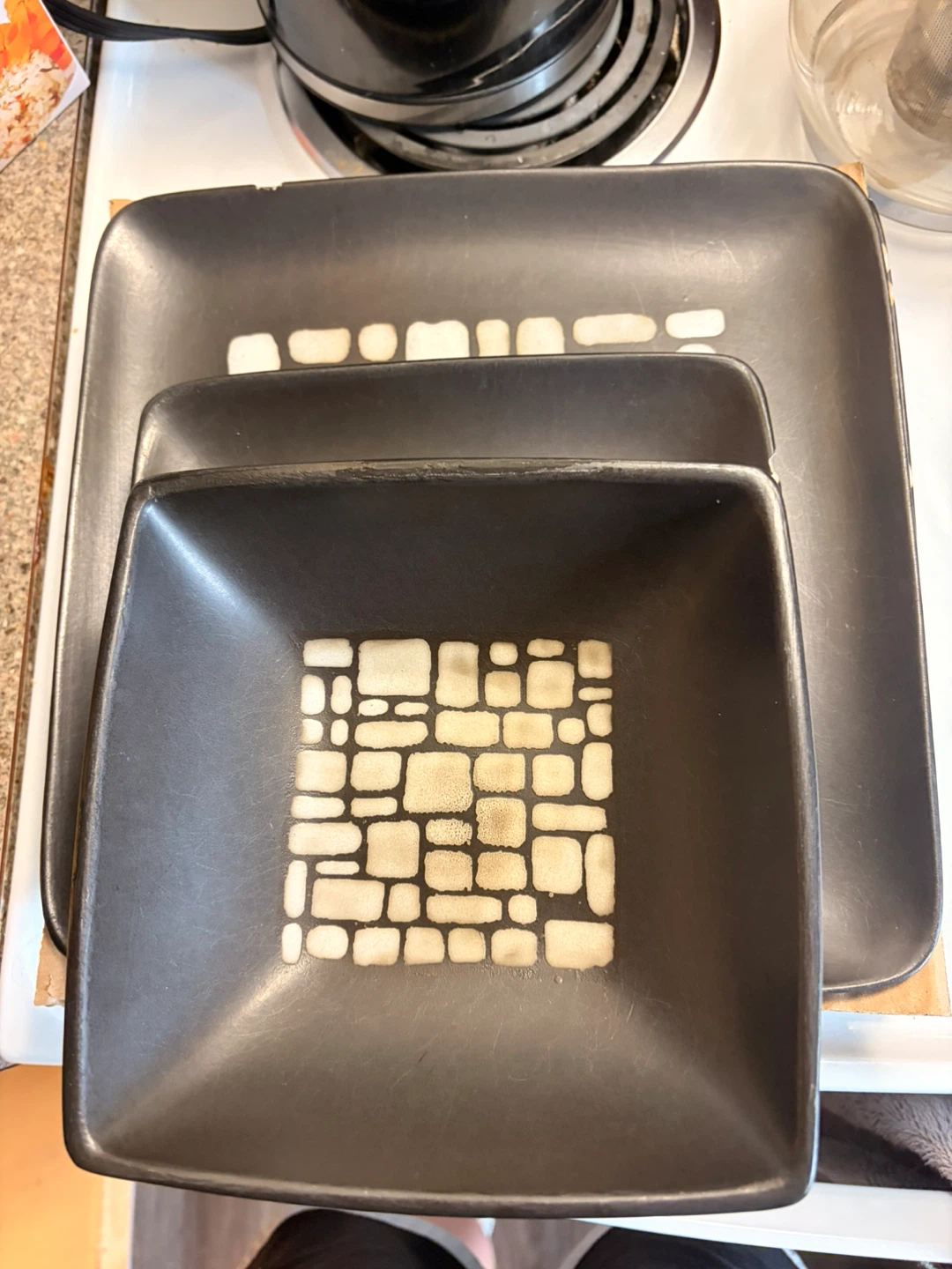 Set of 4 Square Serving Bowls