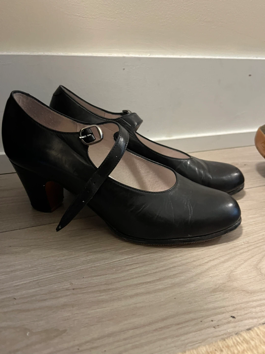 Handmade Leather Mary Jane Heels