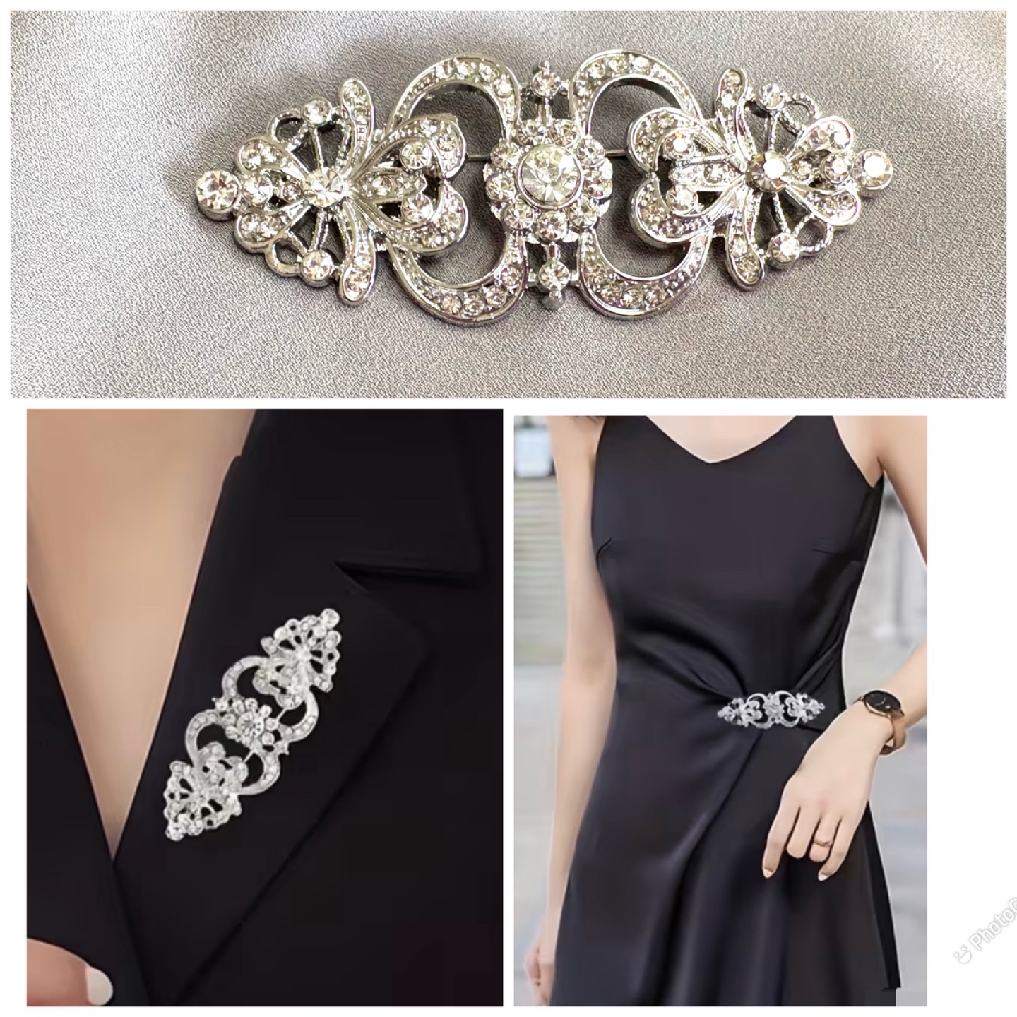 Sparkly  ✨ Rhinestone 💎Brooch Clasp