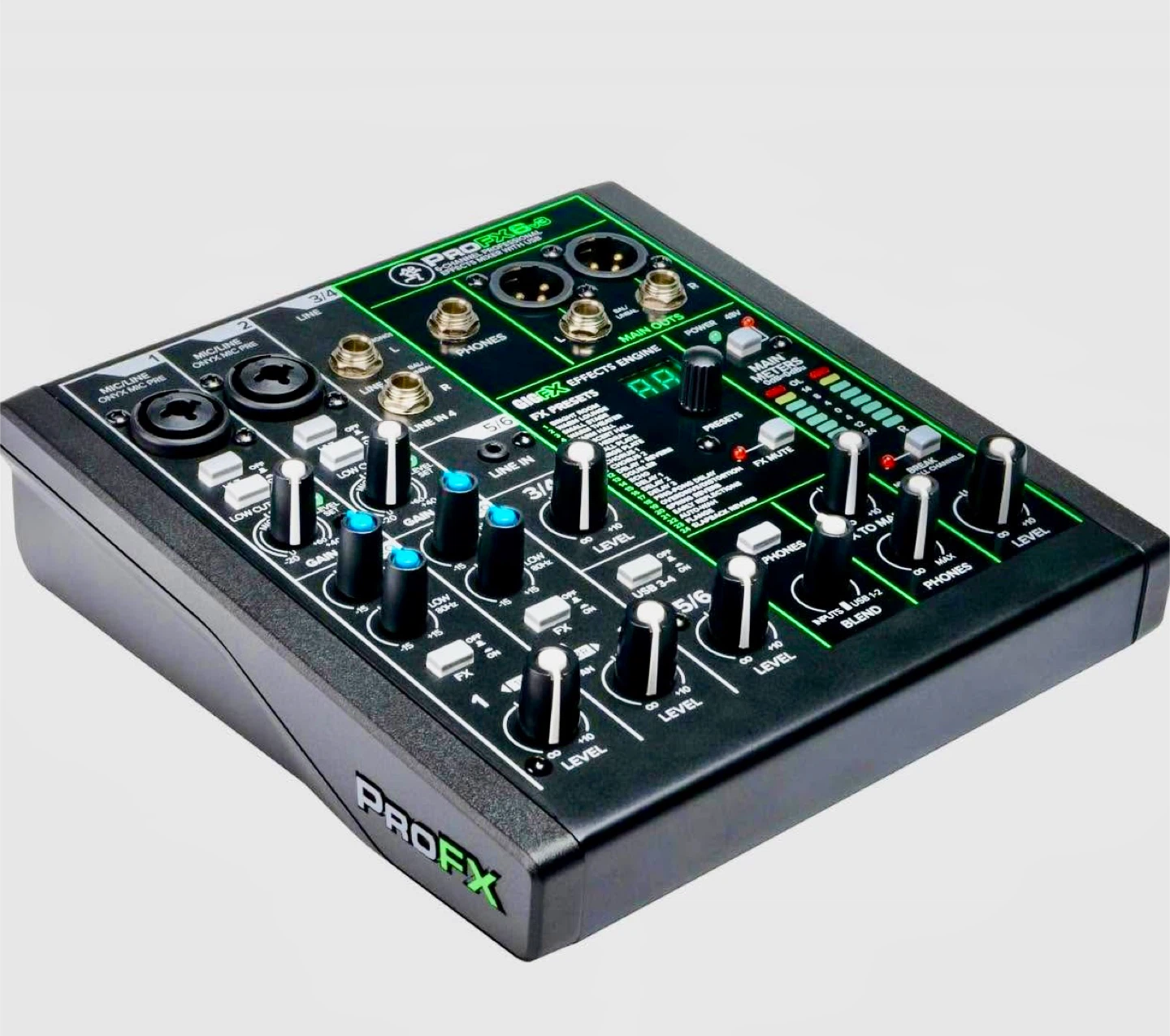 Mackie ProFX6 v3 6-Channel Professional Effects Mixer with USB - photo 2
