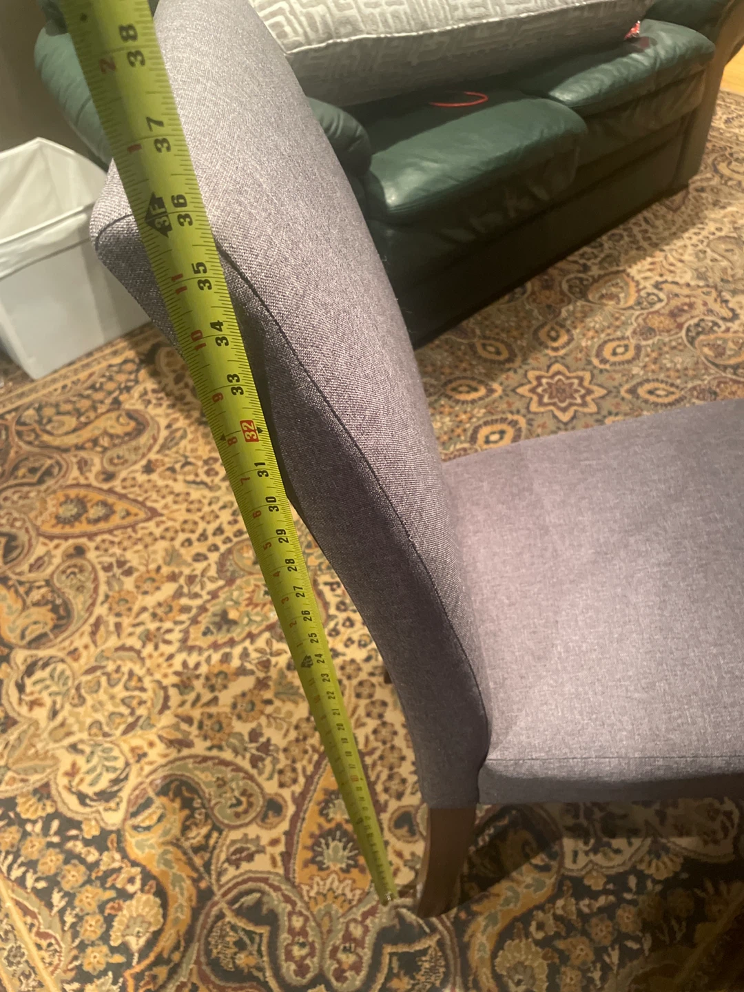 Grey Fabric Dining Chair - photo 2