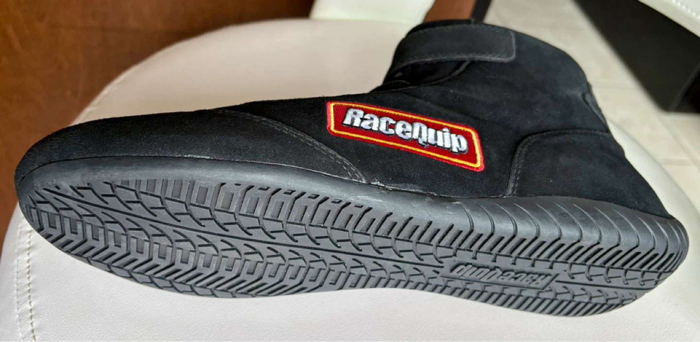 RaceQuip Black Suede Racing Shoes & Gloves - photo 3