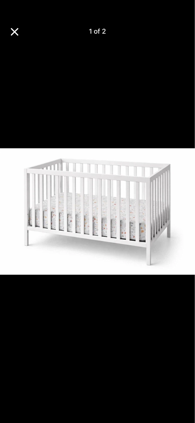 White Baby Crib