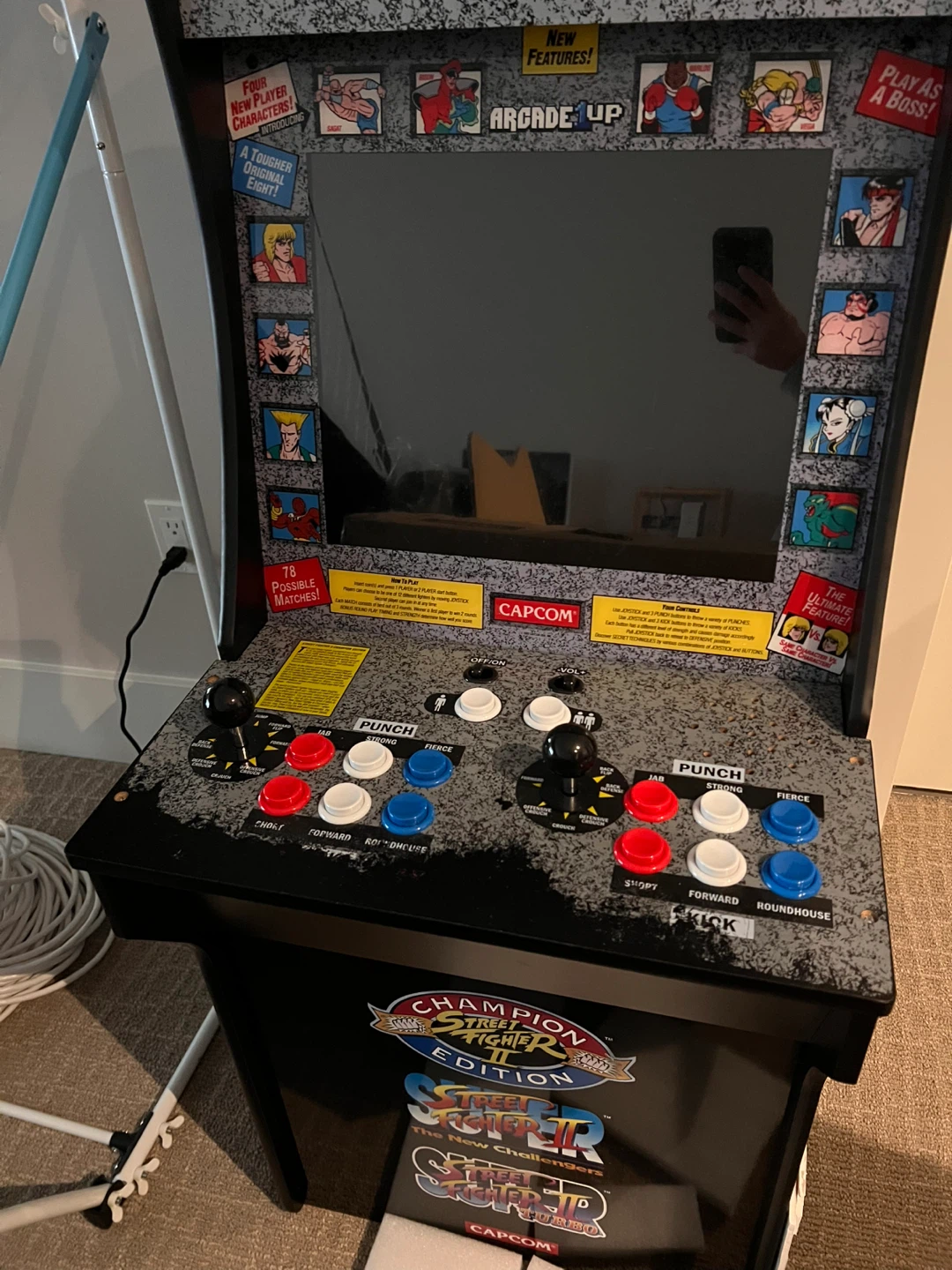 Arcade1Up Street Fighter II Champion Edition 3-in-1 Arcade Game - photo 3