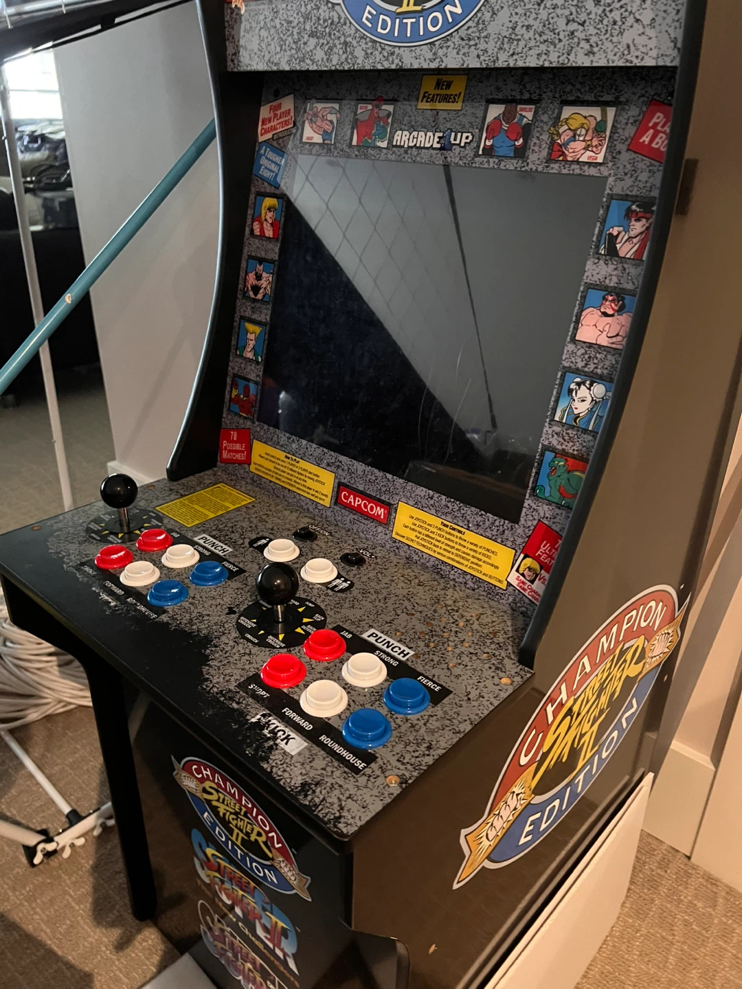 Arcade1Up Street Fighter II Champion Edition 3-in-1 Arcade Game - photo 2