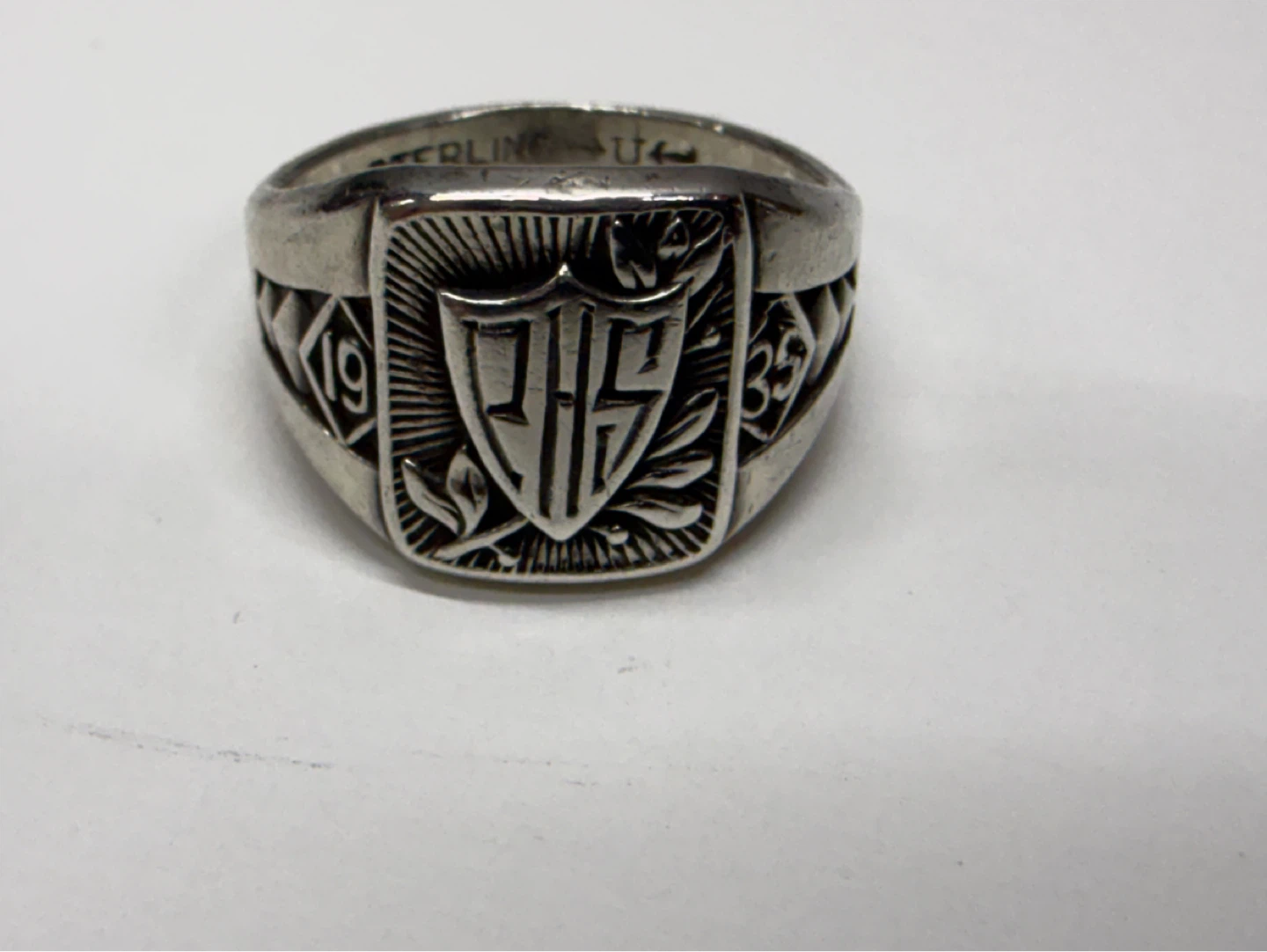 Sterling Silver Class Ring 1935 - photo 3