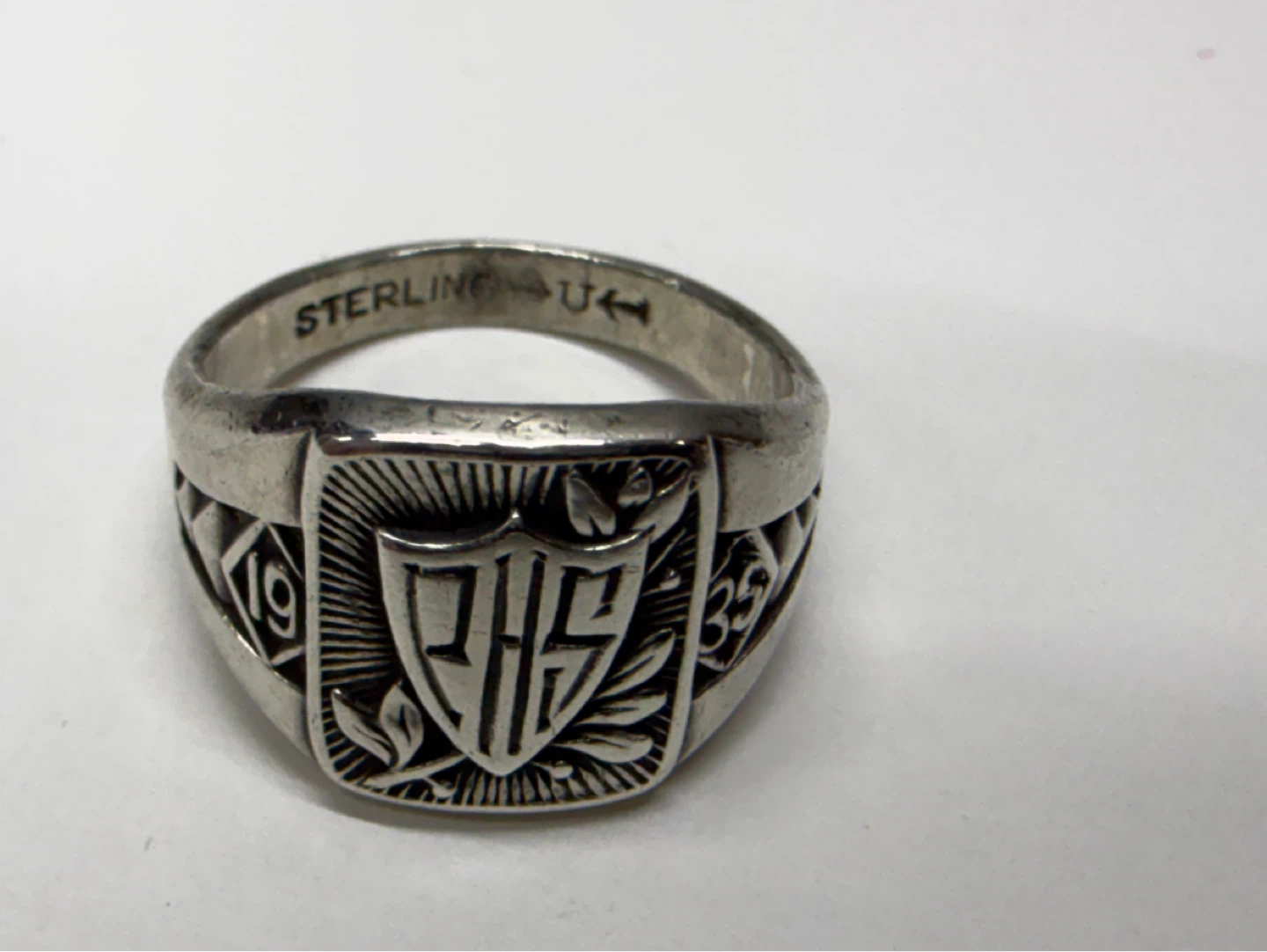 Sterling Silver Class Ring 1935