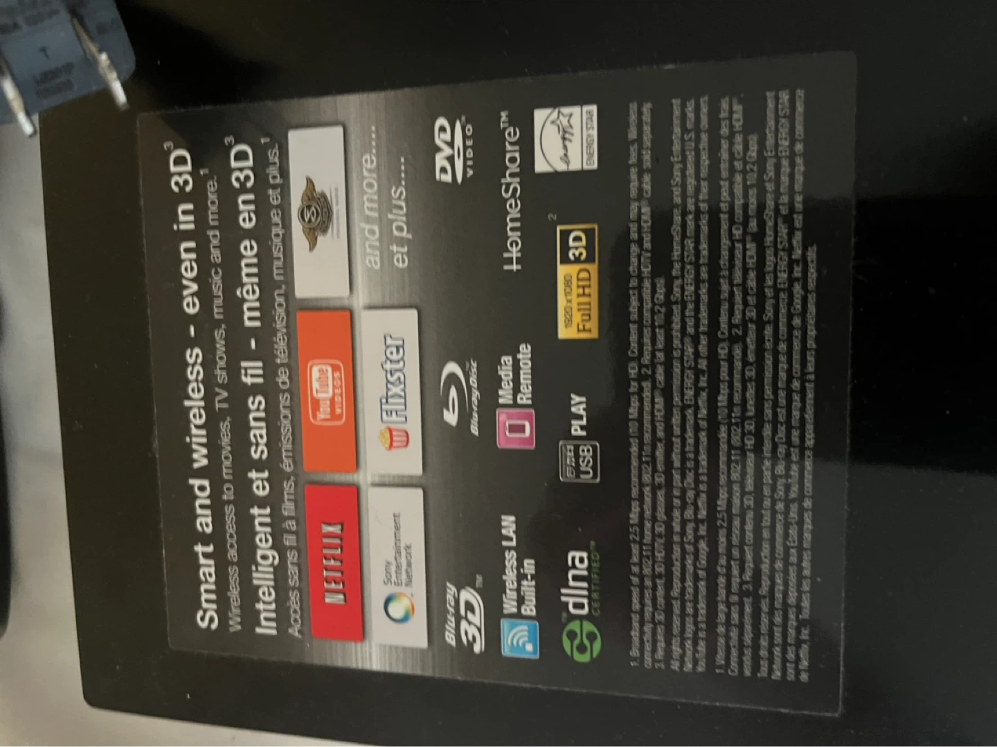 Sony Blu-ray 3D Player