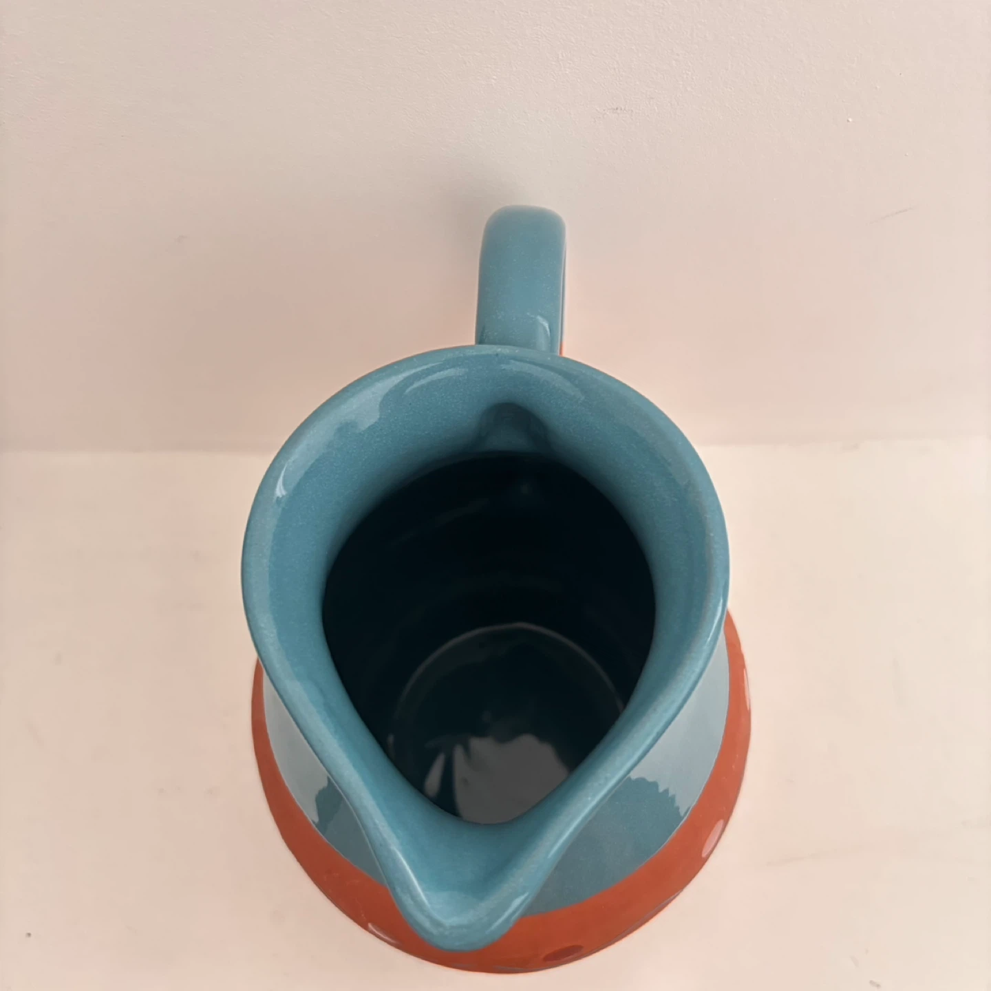 Vintage Red Clay Terracotta Pottery Pitcher - photo 5