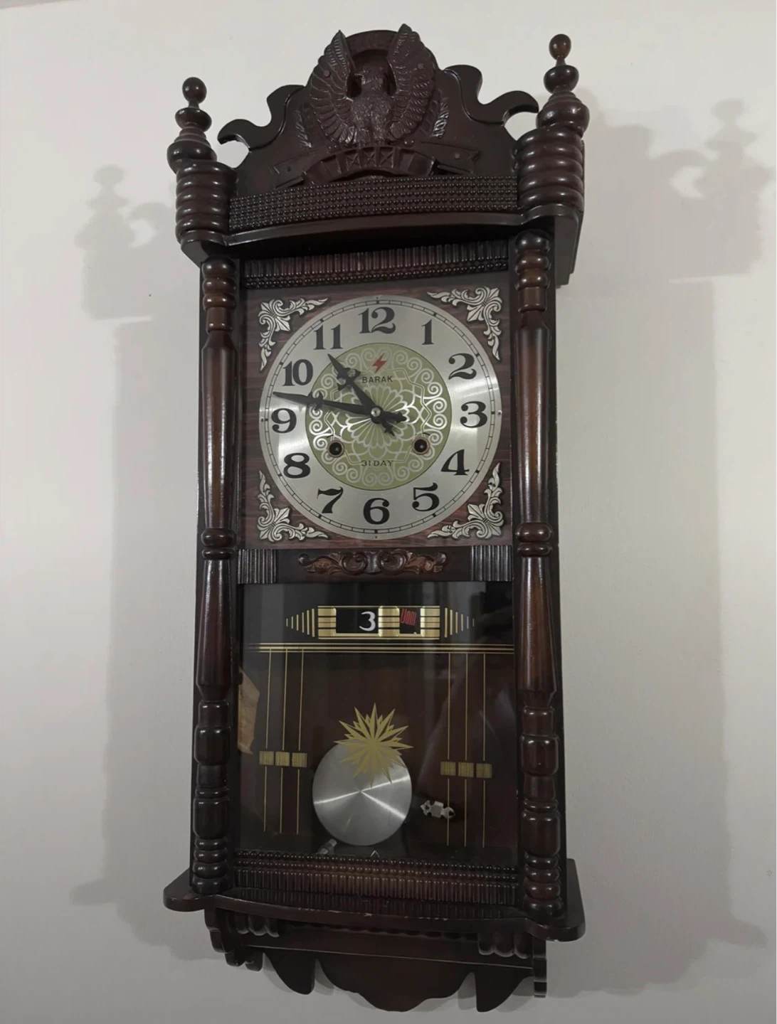 Three Star 31 Day Wall Clock - photo 4