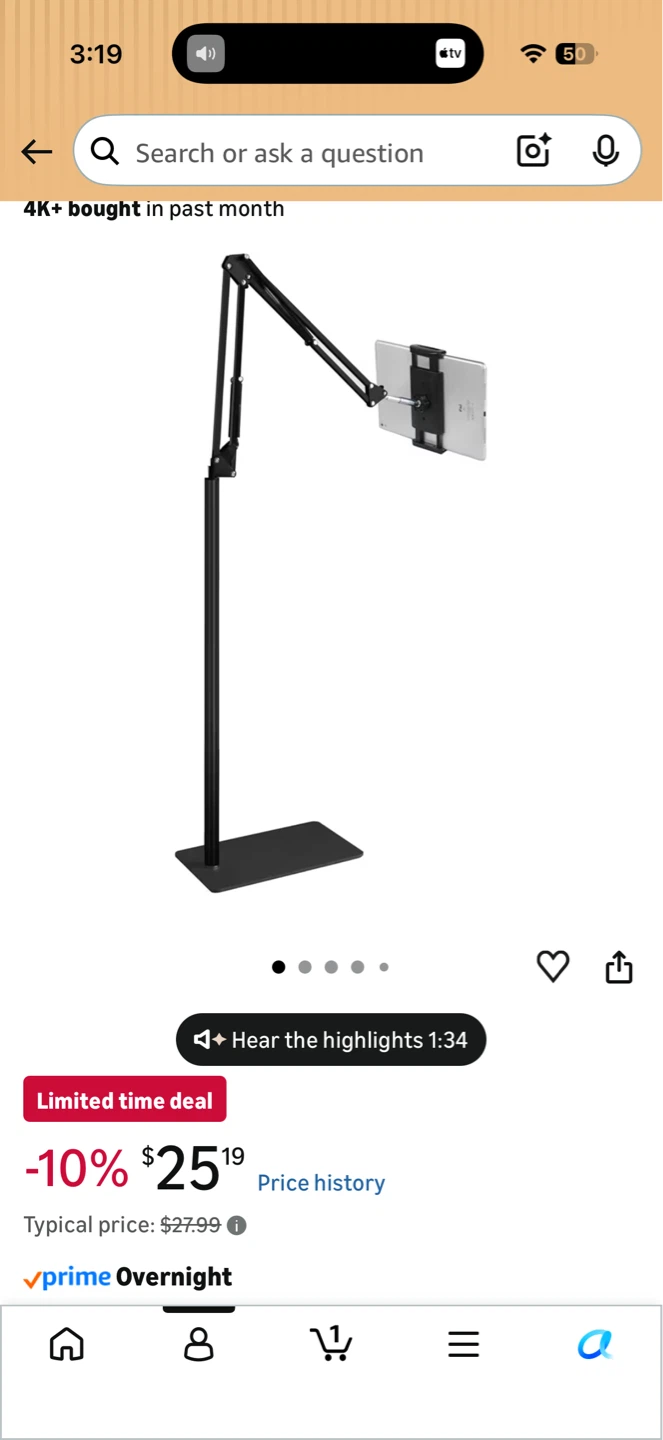 2x Adjustable Floor Stand Holder for Phone/Tablet - photo 2