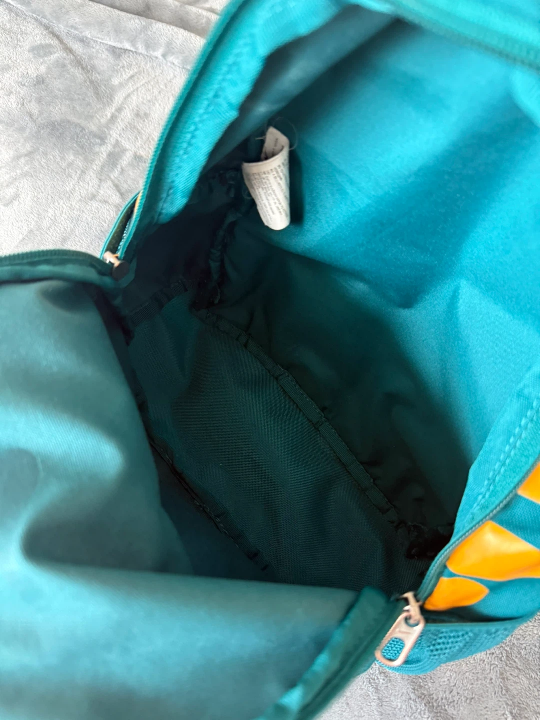 Nike Kids Backpack Teal Orange Swoosh Just Do It - photo 5