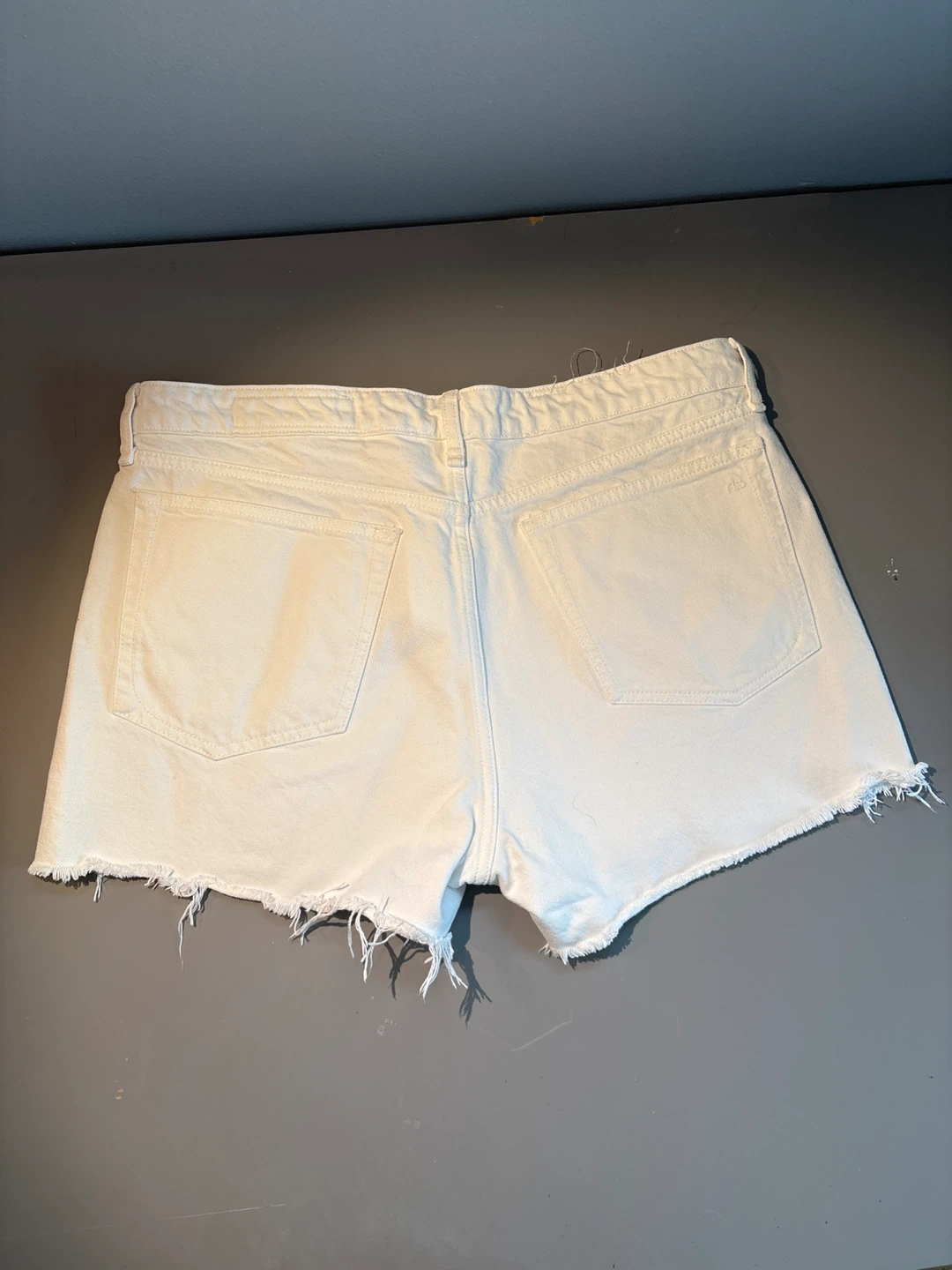 Rag & Bone White Denim Cutoff Shorts - Size 31 - photo 3
